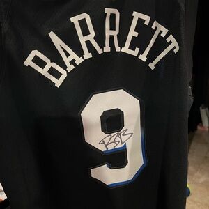 Signed RJ Barrett jersey size large.